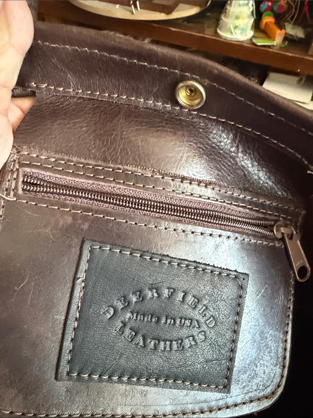 Classic Dark Brown Leather Tote Bag - Picture 4 of 4